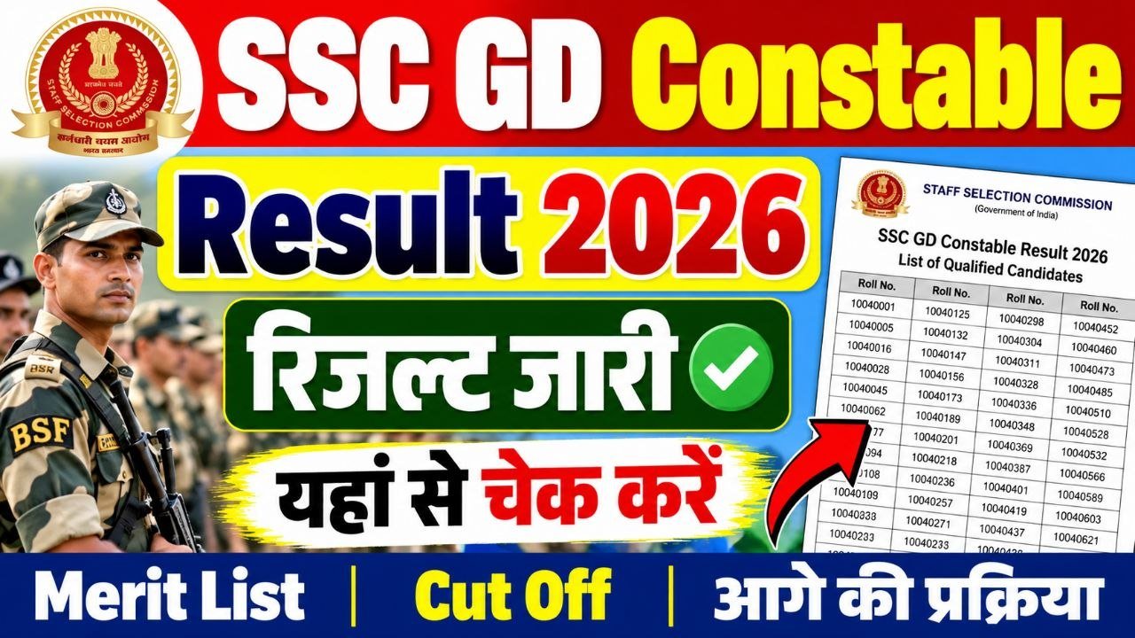 SSC GD Constable Result 2026