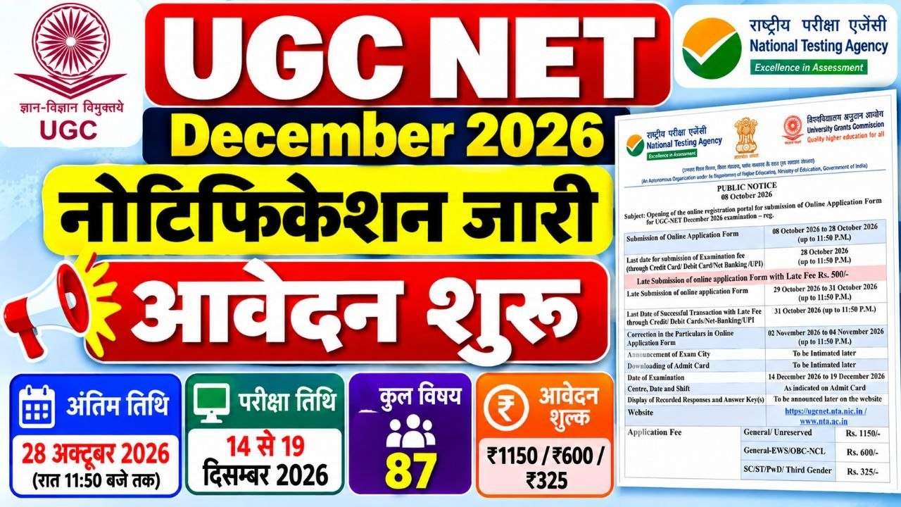 UGC NET December 2026